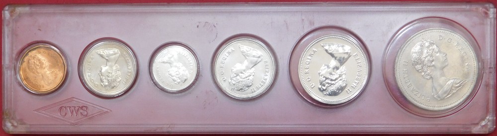 Uncirculated 1982 Canada 6 Coins Plus Snap Lock Folder