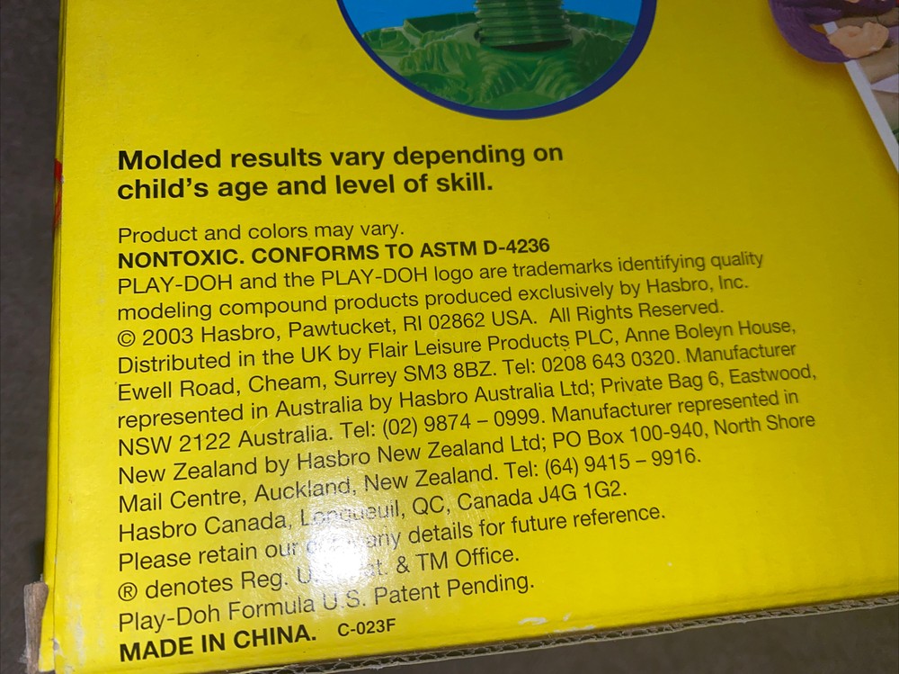 2003 Playdoh Safari Play Set New Sealed