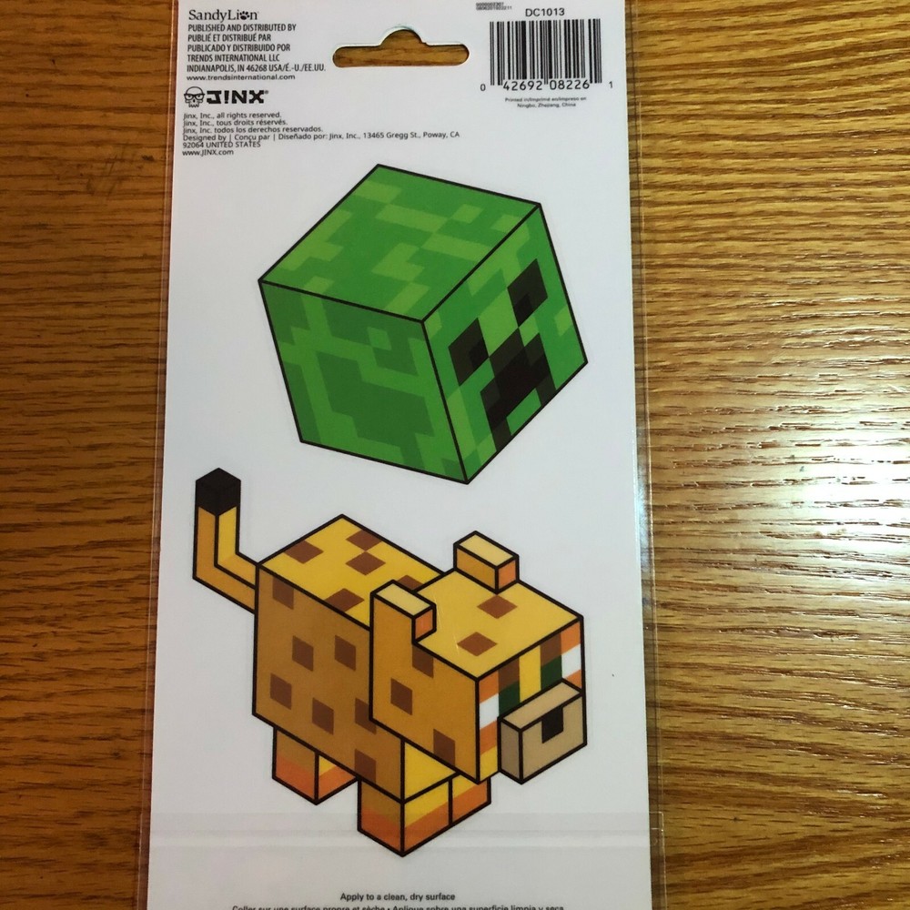 Decal Sticker Minecraft 1 Sheet