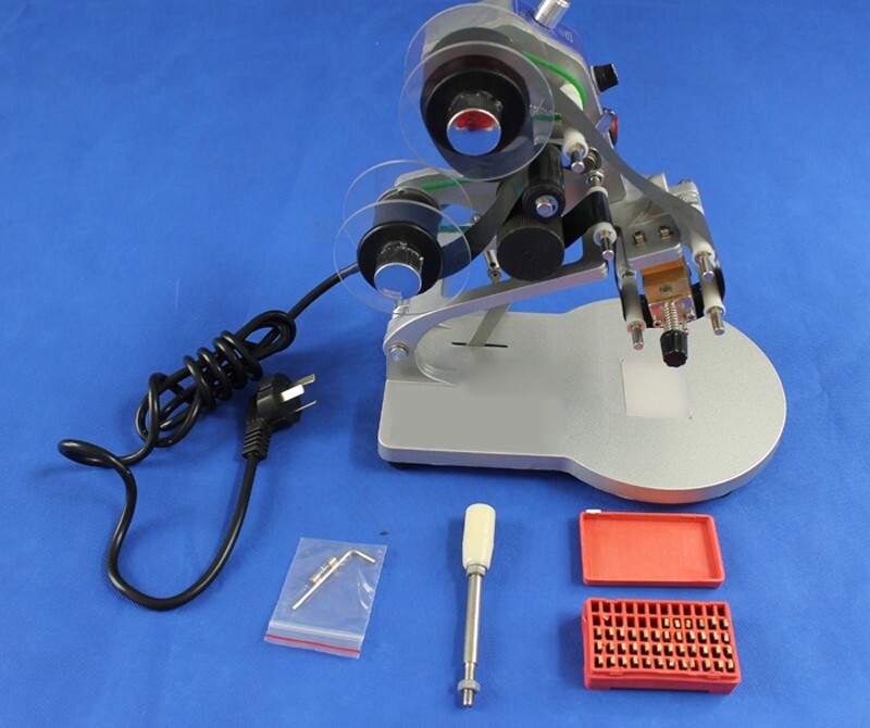110V 40W Hand Press Ribbon Coding Machine for Packaging Material Coding