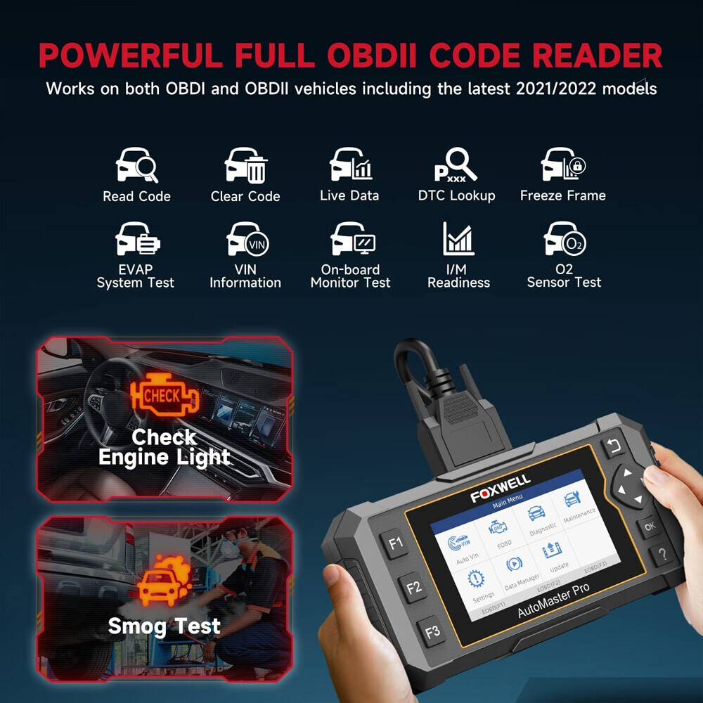 FOXWELL NT614 Elite OBD2 Scanner Auto Diagnostic Car Code Reader Oil EPB Tool US