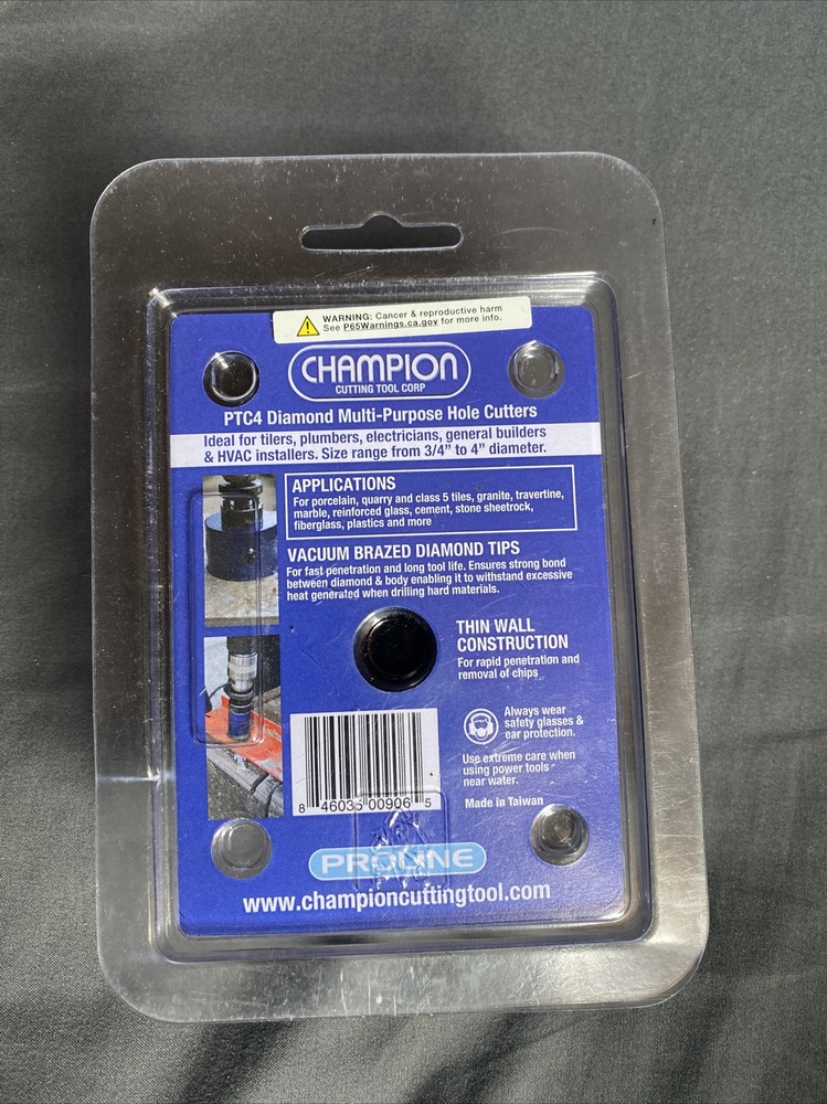 PTC4-2, Champion ProLine, Diamond Multi Purpose Hole Cutters (1 PK)