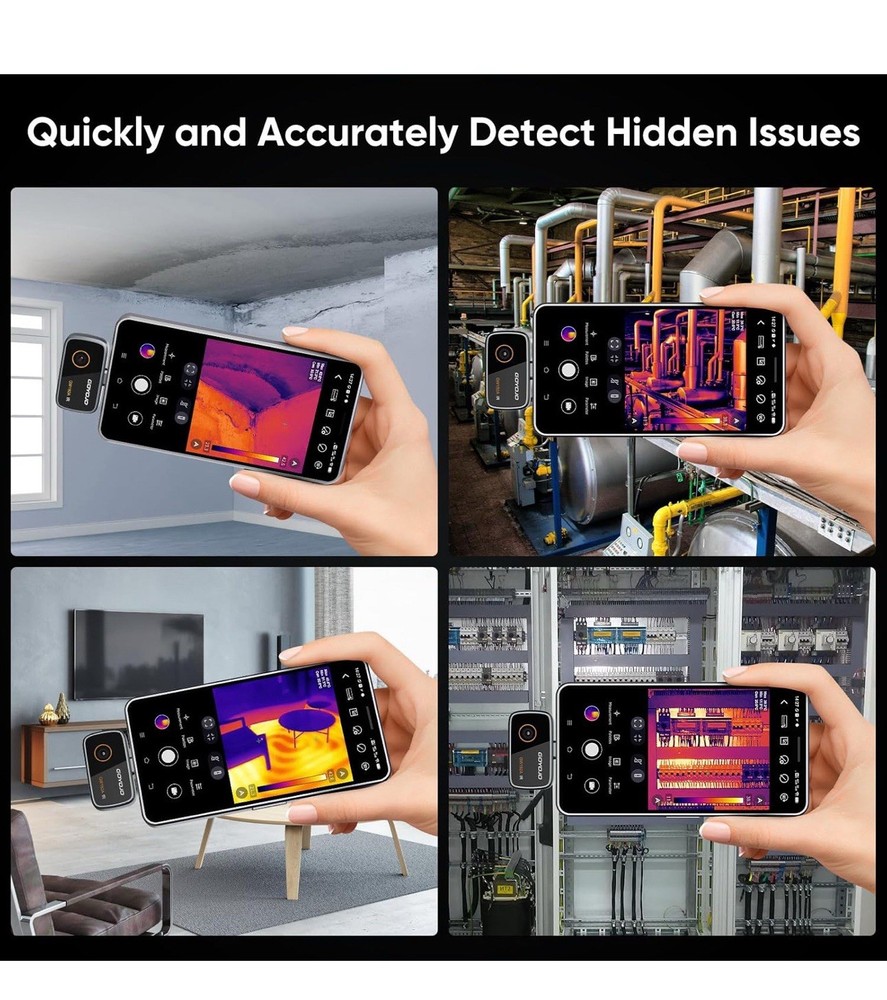 Thermal Imaging Camera for Android, 192x192 IR Resolution, USB-C Thermal Image