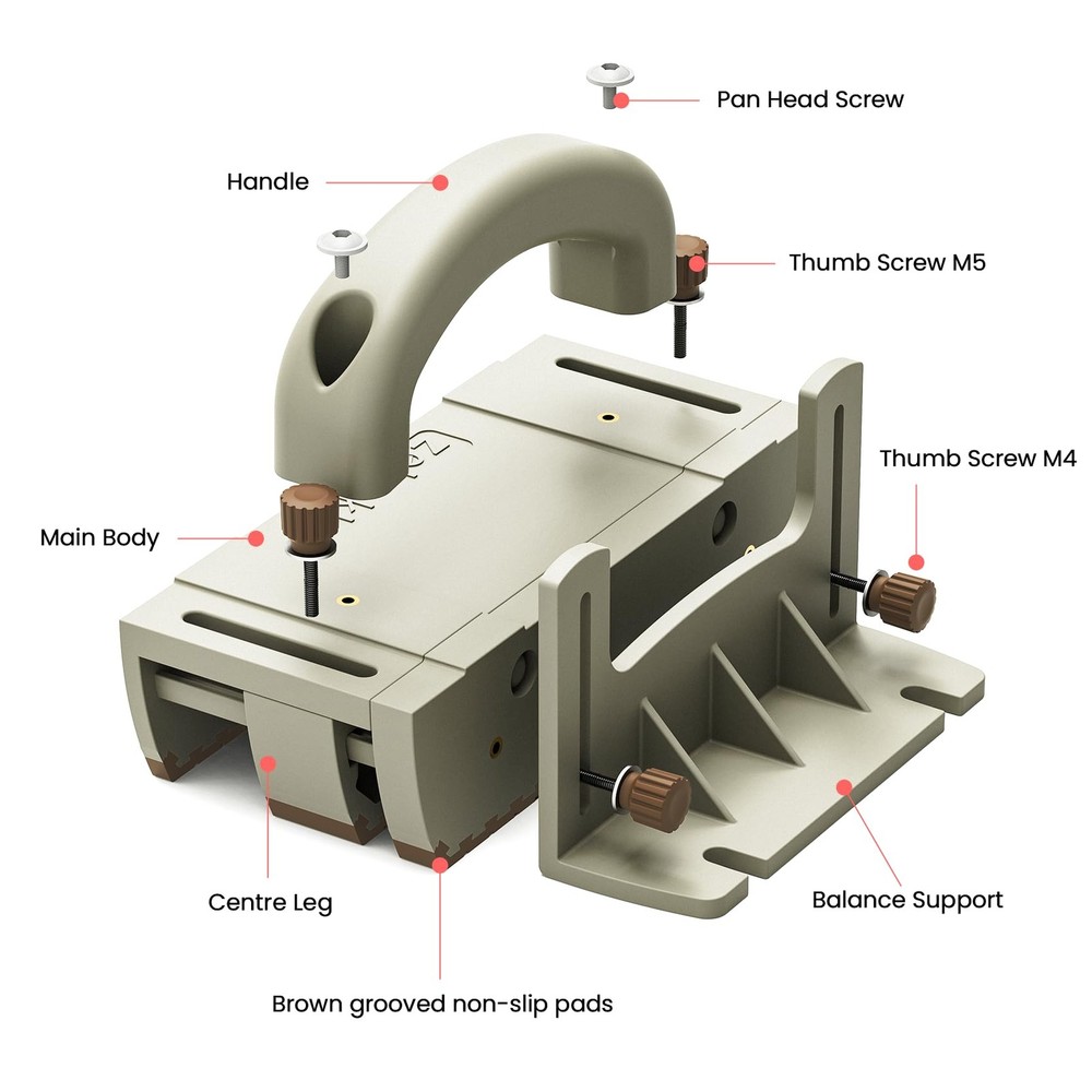 Push Block for Table Saws, Router Tables, Band Saws & Jointers - Cuts Safe - ...