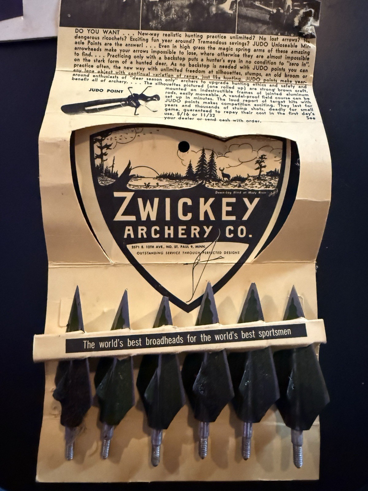 Zwickey Black Diamond Broad-heads Two Edge 11/32 Four Edge New Old Stock Rare 6
