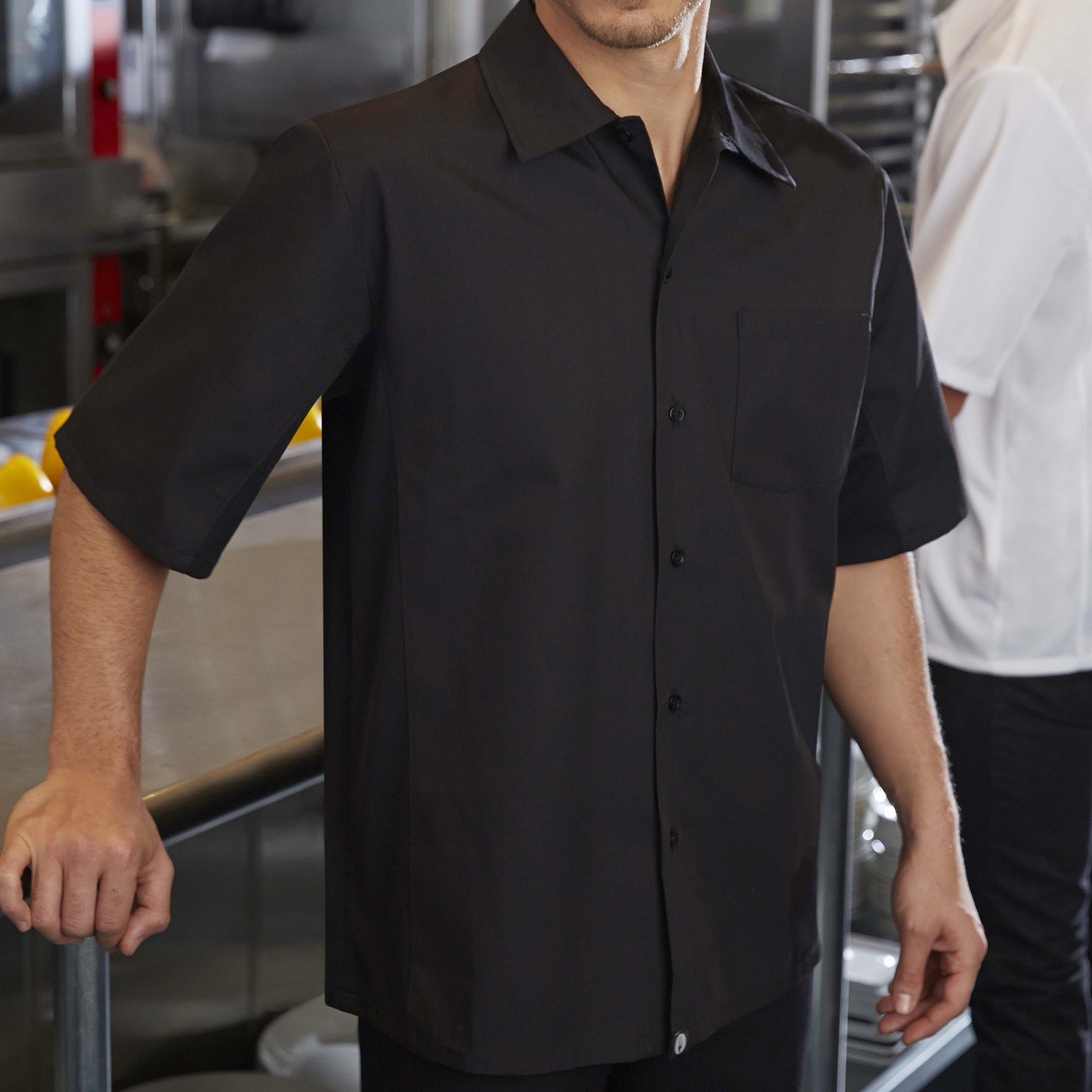 Chef Works, CSCV-BLK-L, Cook's Shirt, New Sealed, 678544910255, Black, SS