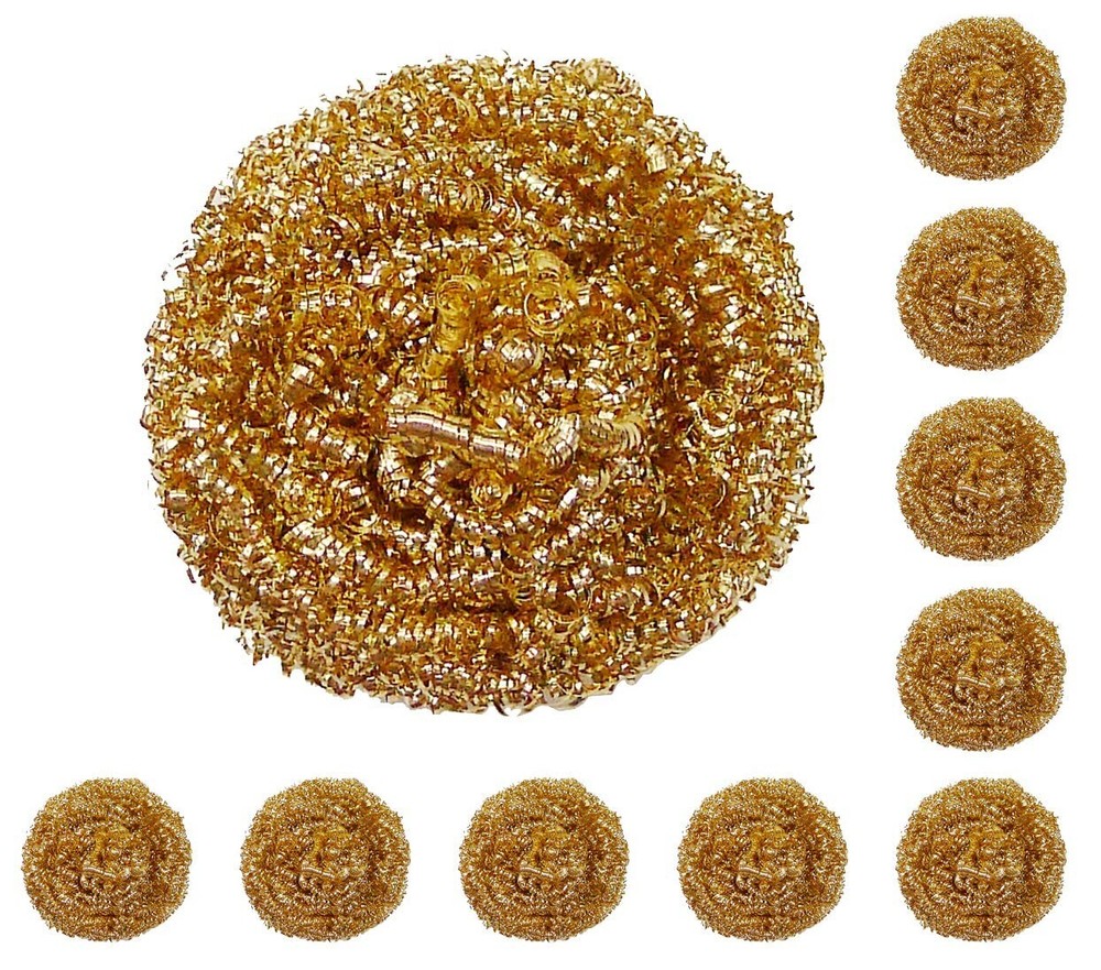 Efficient Brass Solder Tip Cleaning Wire - 10 Interchangeable Pack for All Tips