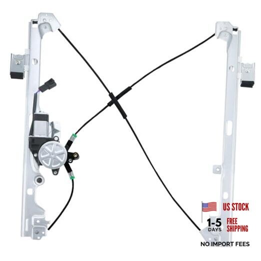 Front Left Power Window Regulator w/Motor Compatible Front Driver 741-644 NEW