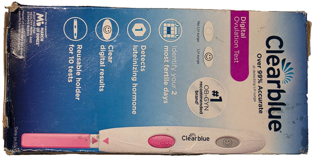 ClearBlue 10 Digital Ovulation Test Expires: MARCH 2027+