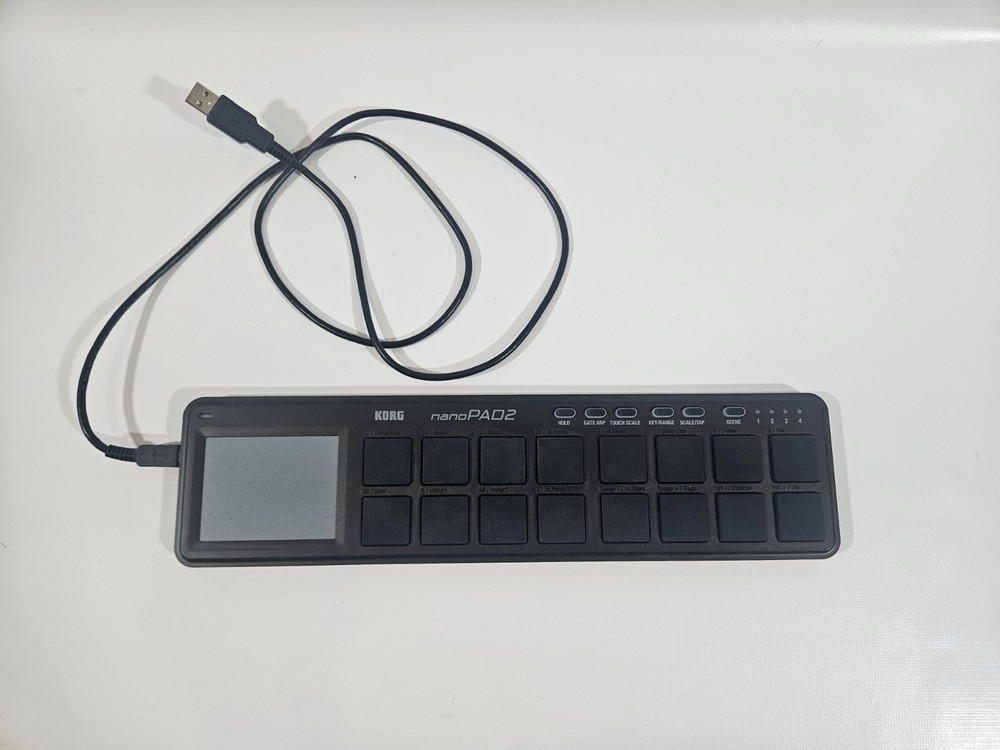 Korg NanoPad2 Slim-Line USB Drum MIDI Pad Controller Black