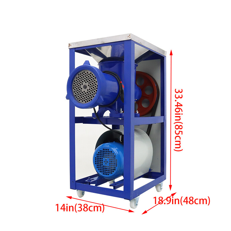 220V Electric Bone Crusher Minced Meat Chopper Fish bone Chicken Processor 1/2hp