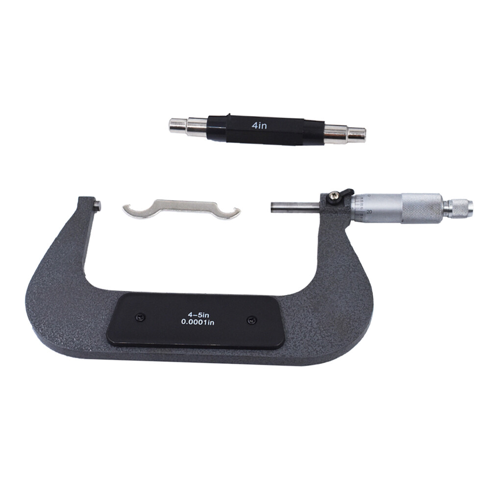 4-5" .0001" Carbide Tipped Precision Micrometer Outside Micrometer