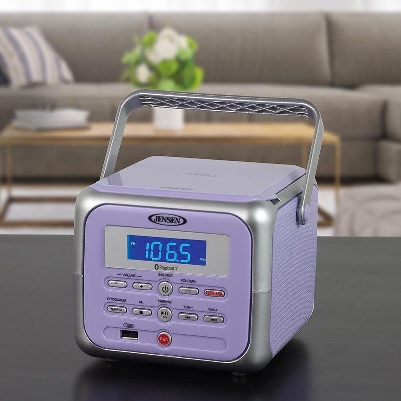 Top Loading CD MP3 Player Bluetooth FM Radio USB Recording Stereo Audio Stream