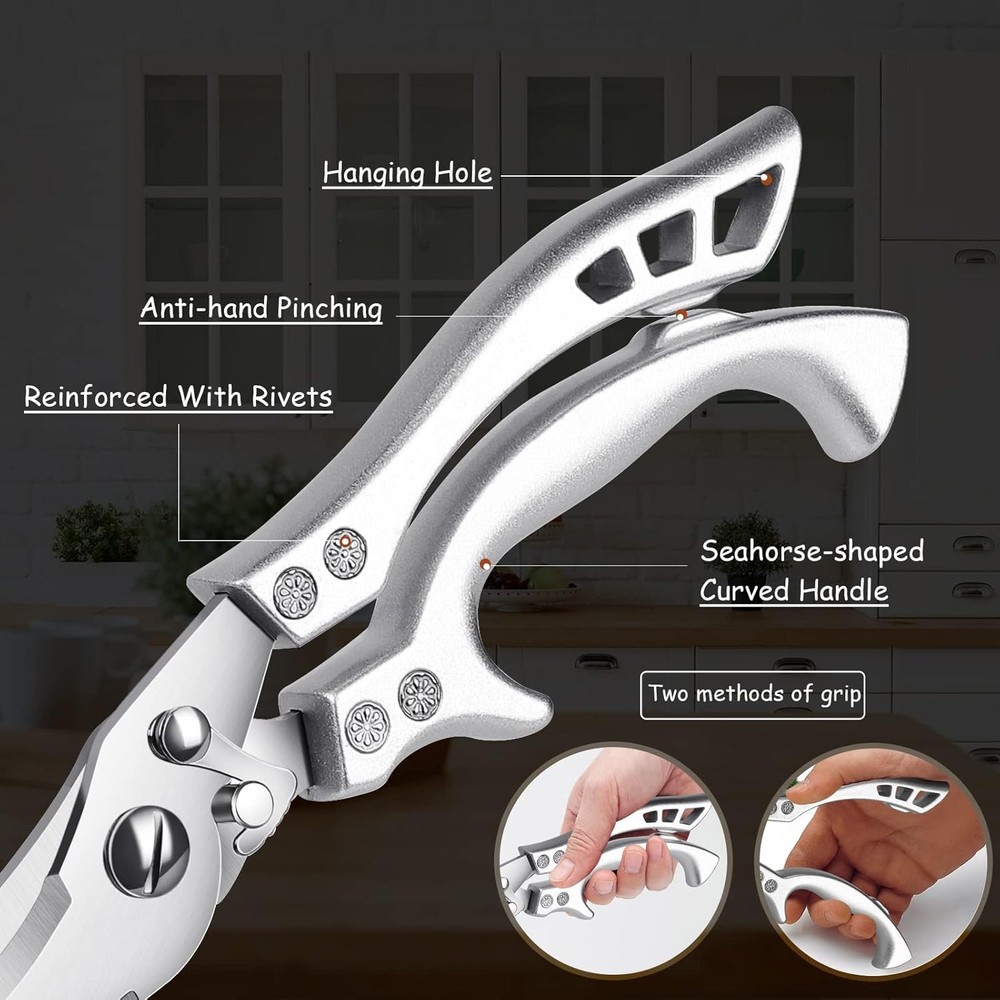 Poultry Shears Heavy Duty Kitchen Shears Multipurpose Kitchen Scissors Stainless