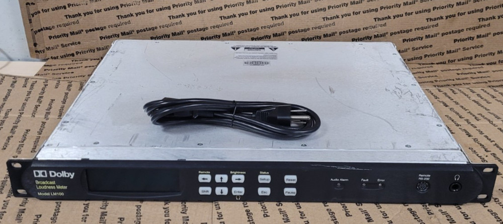 Dolby Broadcast Loudness Meter LM100 W/RACK EARS (TESTED)