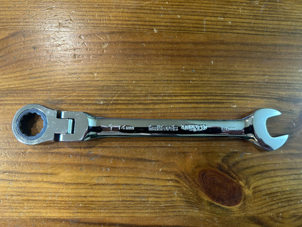 Halfords Advanced Flex Ratchet Metric Combination Spanner 14mm