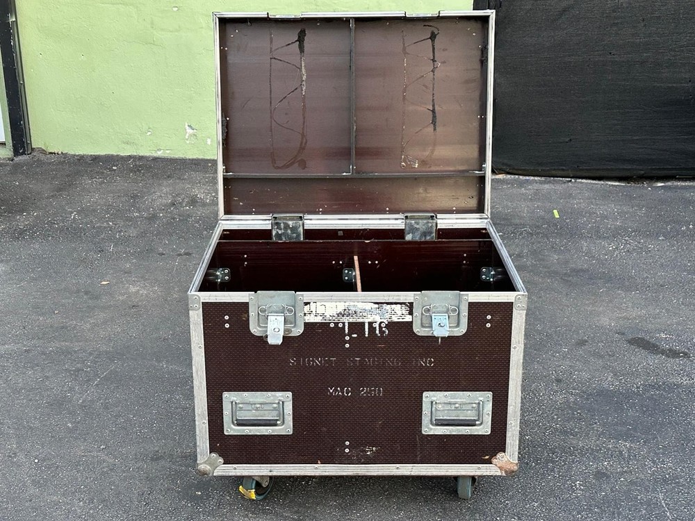 2 Compartment Speaker Trunk Case with wheels #603 (One)THS