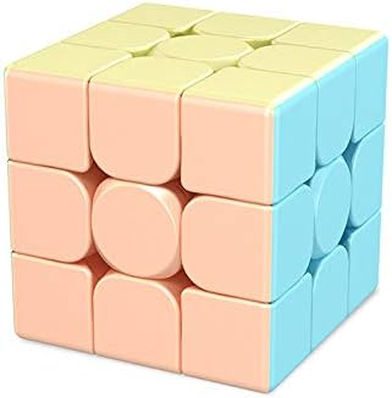 3X3X3 Speed Cube,Stickerless Magic Cube,Smooth Turning Puzzle Box with Anti-Stic