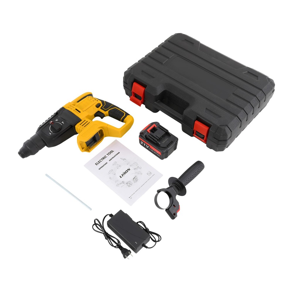 Battery-powered Hammer Drill, Hammer Drill, Hammer Drill With 4 Modes 110V
