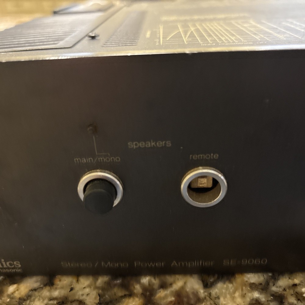 TECHNICS SE-9060 Power Amplifier (Transistor) Japan