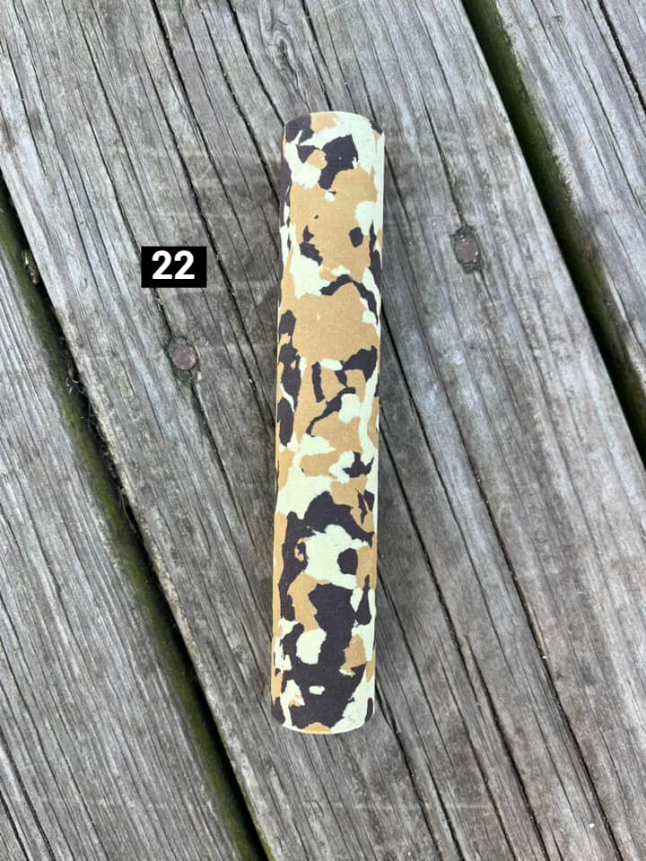 6" Rod Building Wrapping Camo colored foam Handles