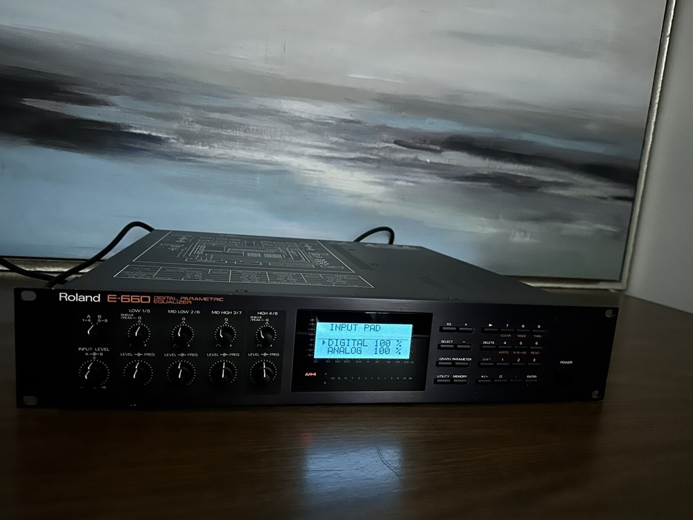 DEFECTIVE Roland E660 Digital Parametric Equalizer Eq Vintage Rack G3D