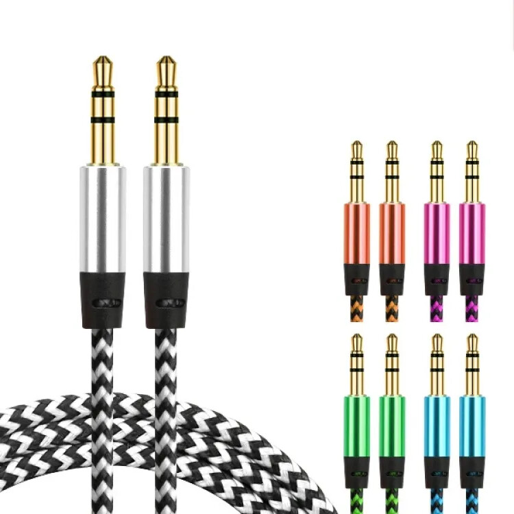 2PCS AUX Cable 3.5mm Jack Male to Male Stereo Audio Cord for PC iPod Car iPhone
