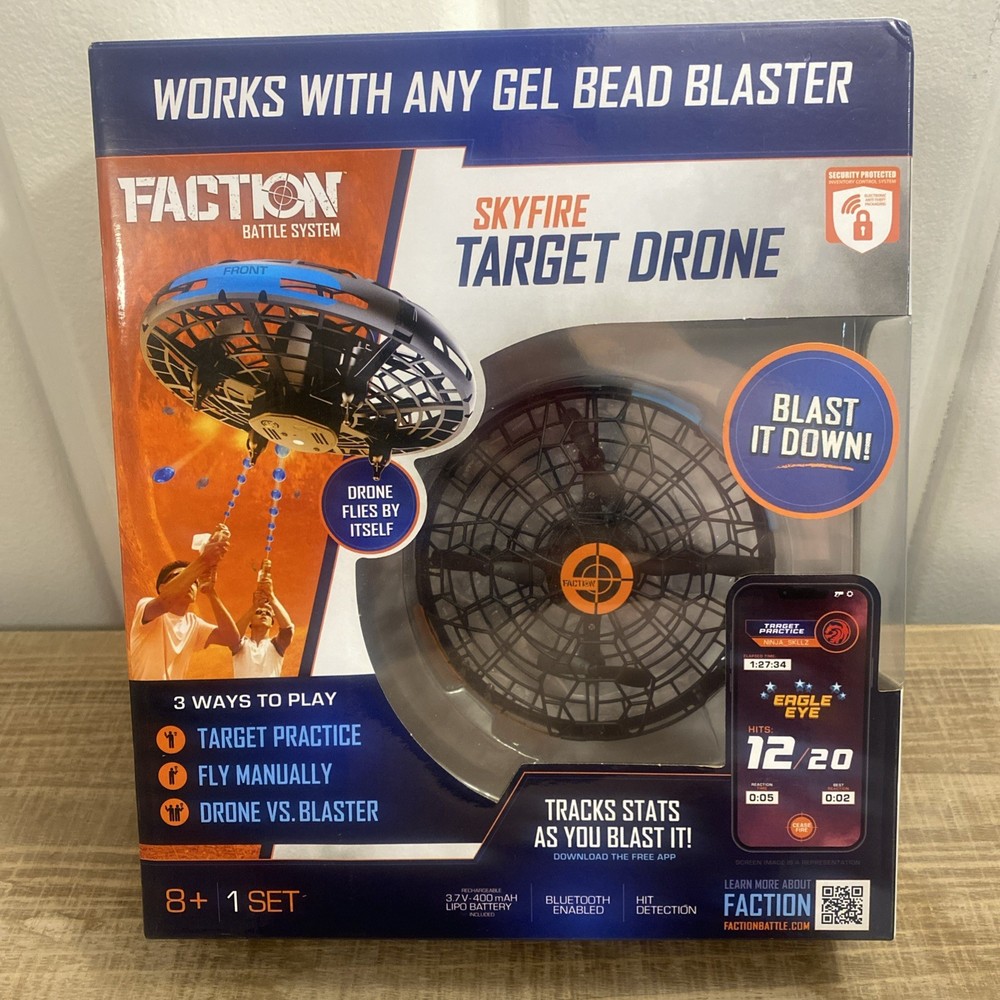 Faction Skyfire Target Drone Gel Battle System Bluetooth Enabled Drone Hits