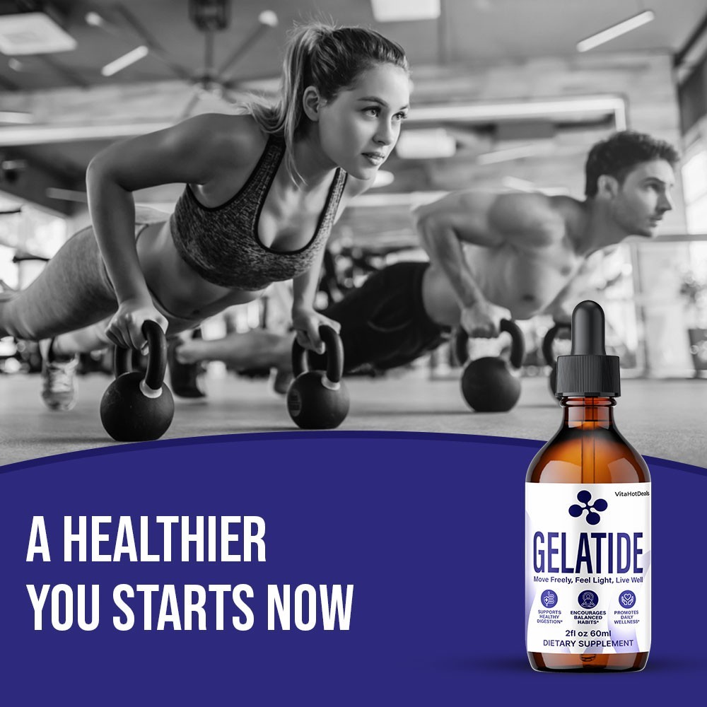 Gelatide Liquid Supplement, All Natural Formula, Gela Tide Drops (3 pack)