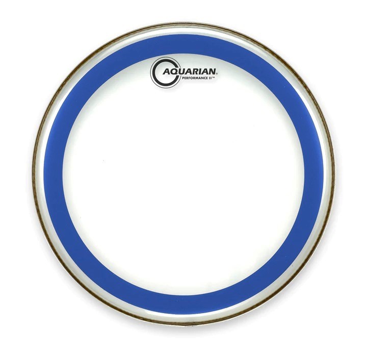 Aquarian - PF12BLUE - 12" Performance II Clear w/ Blue Ring