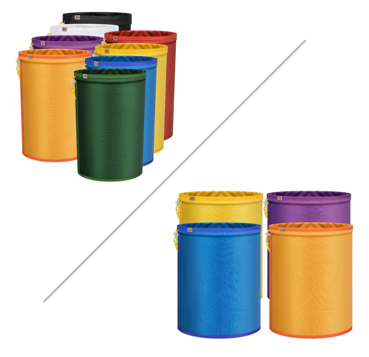 VIVOSUN 1Gal / 5Gal Bubble Bags Bubble Hash Bag kit for Herbal Extractor