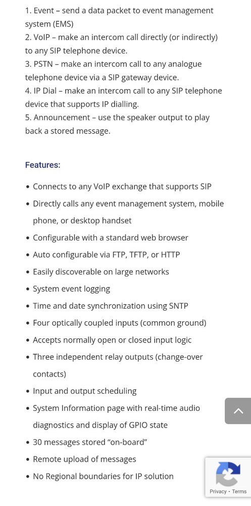 SecureIntercom 800B VOIP Module