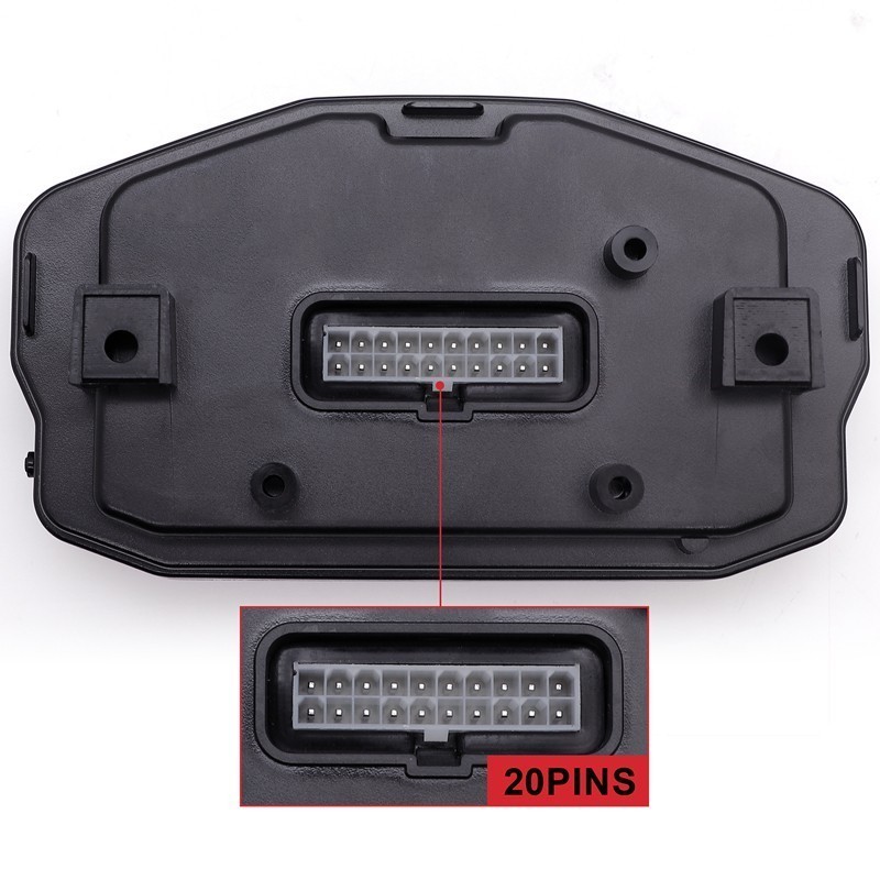 LCD Digital Motorcycle Odometer Speedometer Tachometer KM/H MPH Gauge Universal