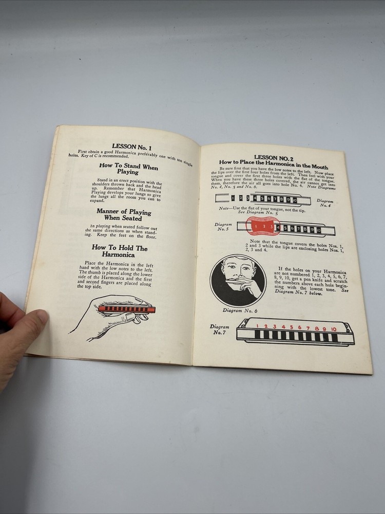 Harmonica Self Instruction 5 Minute Series Method Pamphlet
