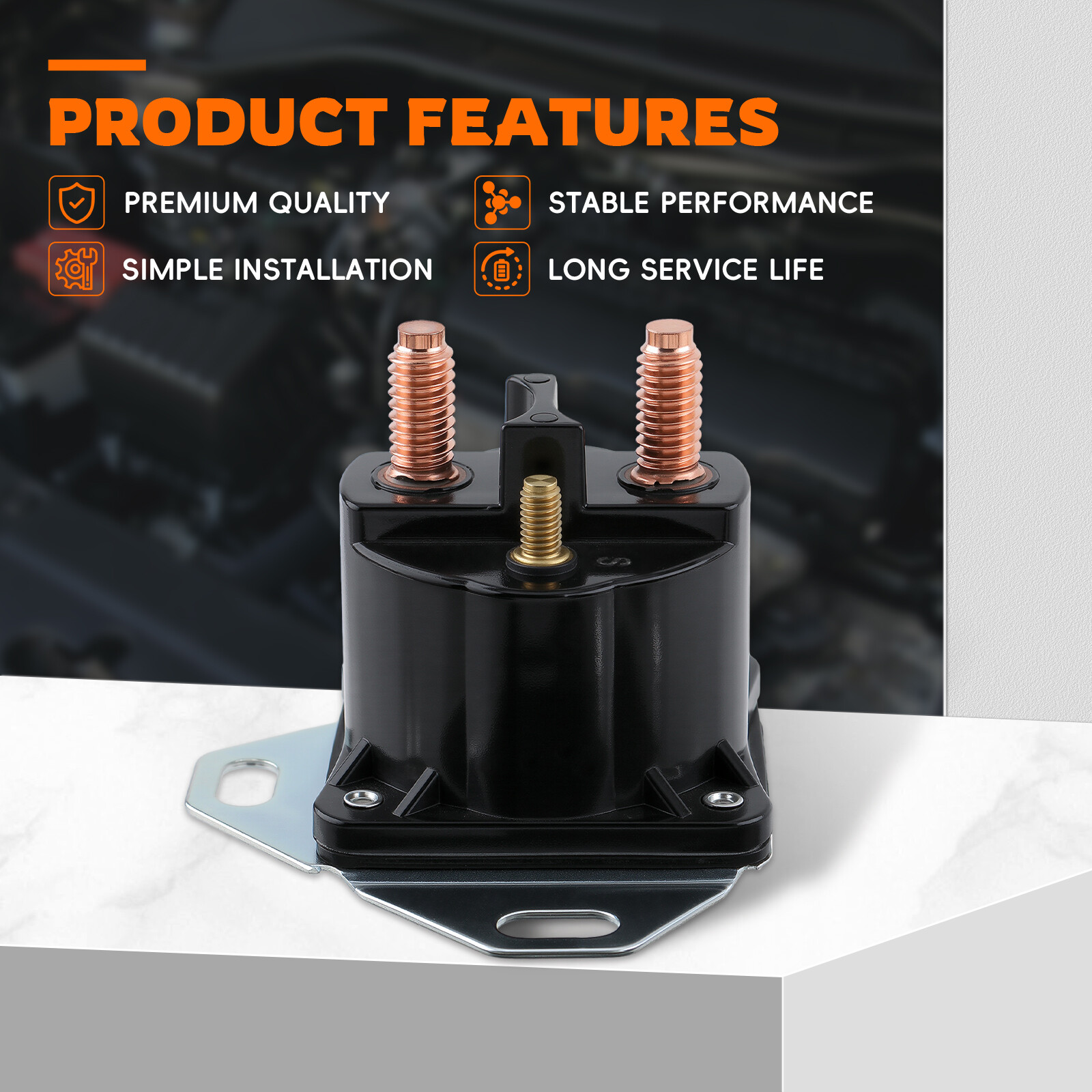 Replace Motorcraft SW1951-C 12V Starter Solenoid Relay for Ford Lincoln Mercury