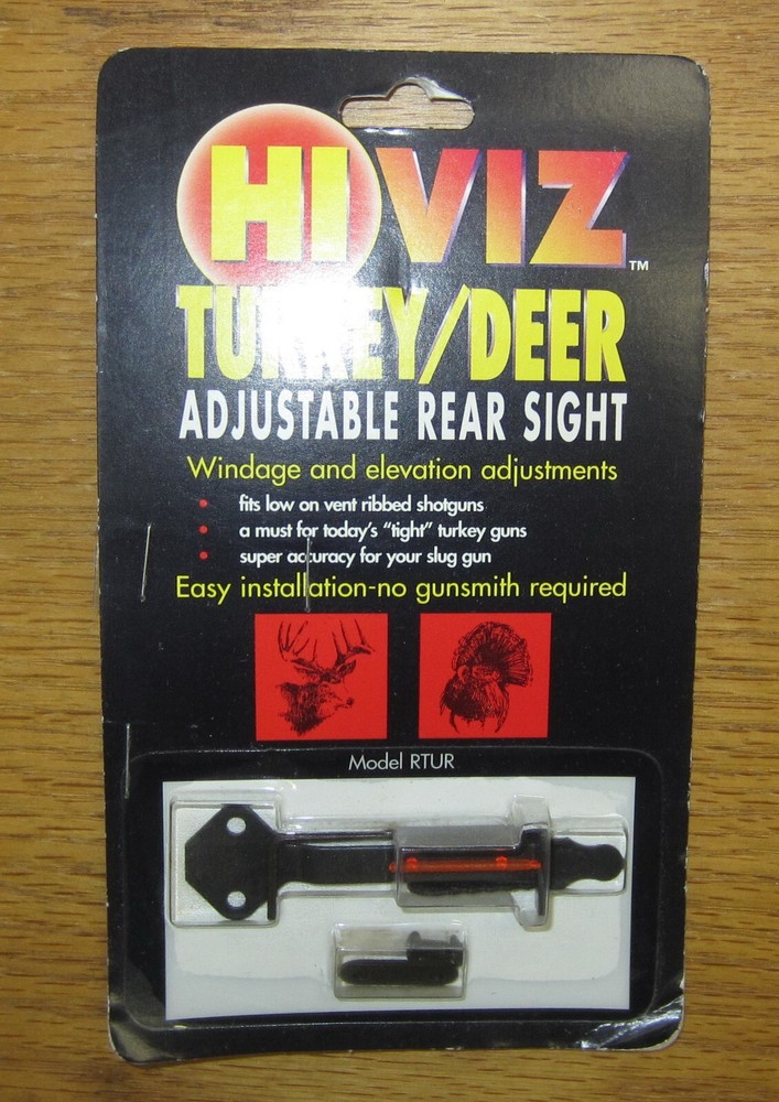 HiViz Adjustable Rear Sight for Shotgun Rib