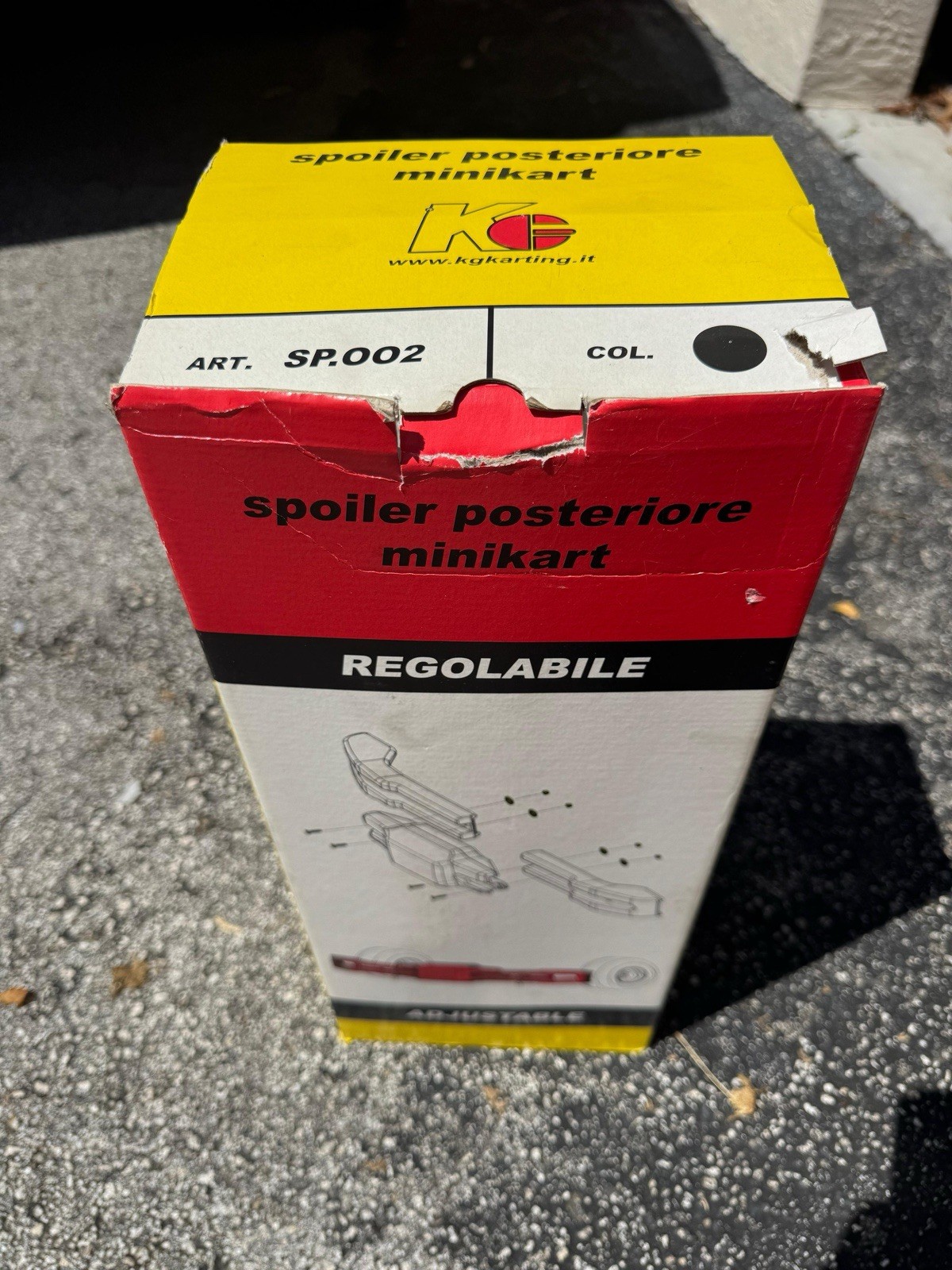 KG RACING KART BLACK REAR BUMPER KIT 3 PIECE SP.002 Cadet