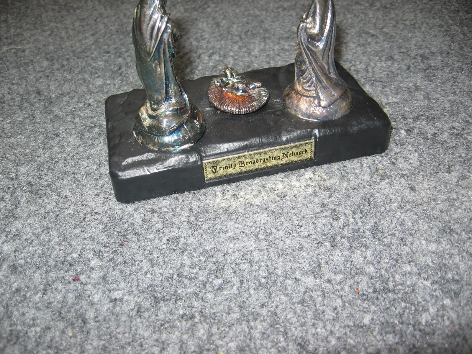 The Nativity Christmas Display Trinity Broadcasting Network TBN Metal Figures