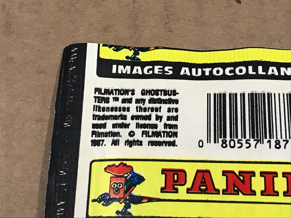 New Vintage 1987 Panini Ghostbusters Stickers Pack