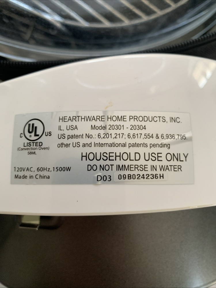 NuWave Pro Infrared Oven- Extender Ring Model 20301-20304 w/ Carry Case TESTED