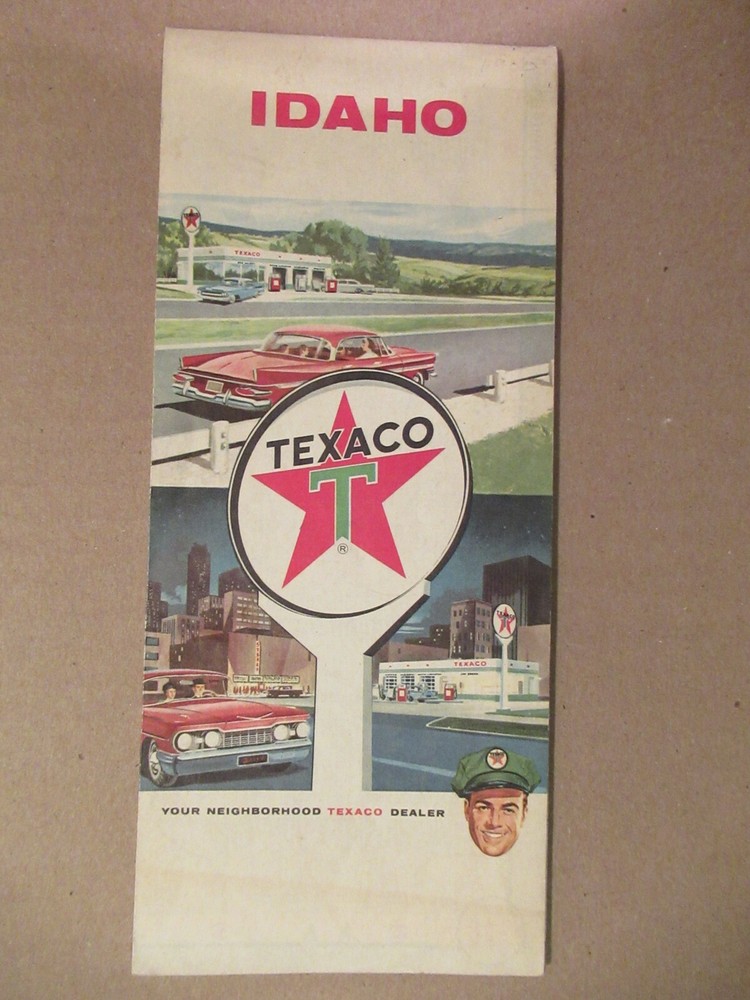 Texaco Map of Idaho 1962