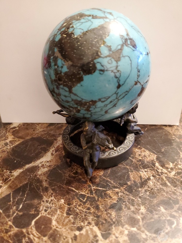 3 Cupid Heavy Marble Globe