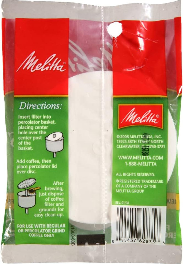 White Disc Coffee Filter, 100 Count (Pack of 6)