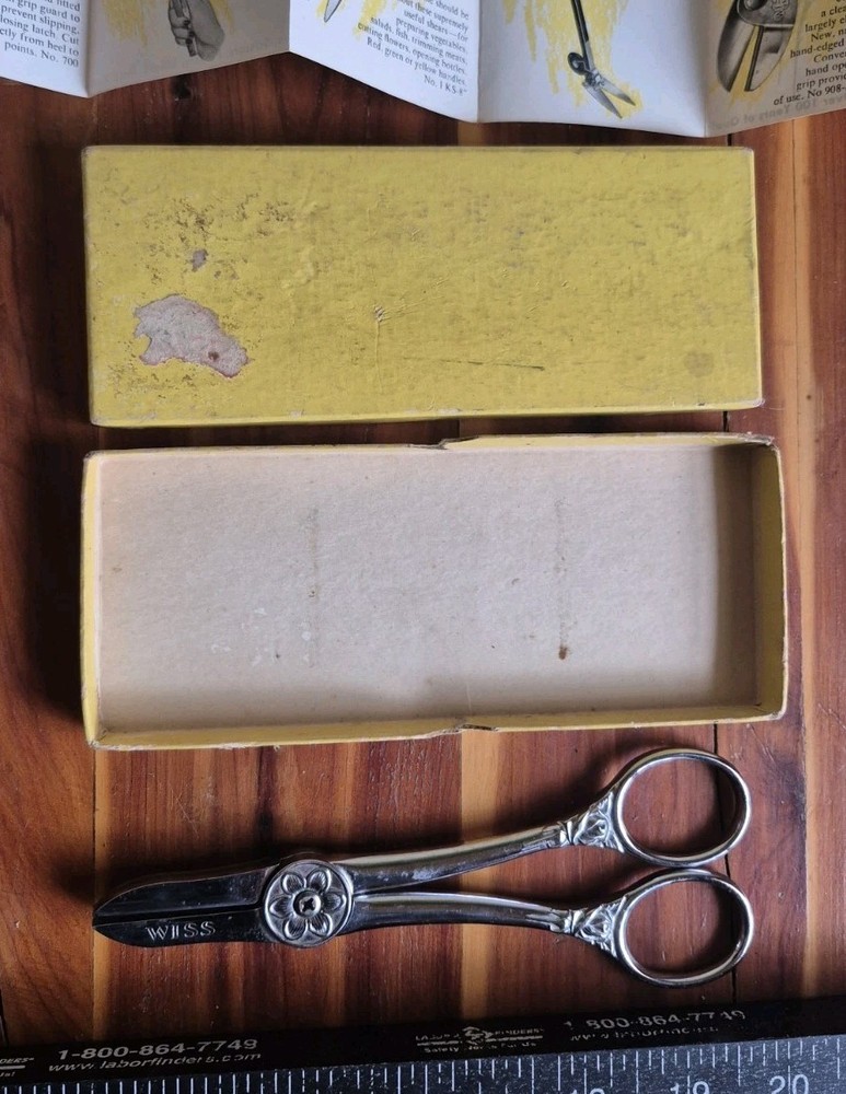 Wiss Flower Shears With Box Vintage