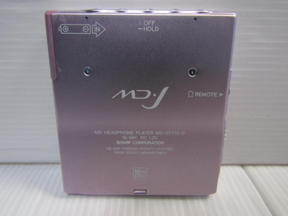 Sharp MD-ST770-P Portable MD Player Operation confirmed