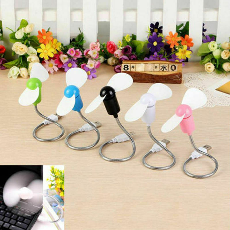 Mini Flexible USB Powered Cooling Cooler Fan For Laptop PC Computer Notebook Mac