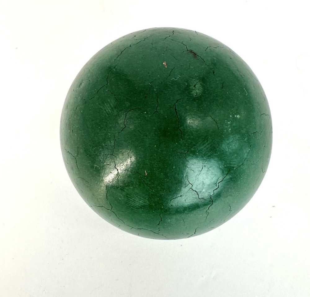 Vintage Clay #6 Solid Green Pool Billiards Ball