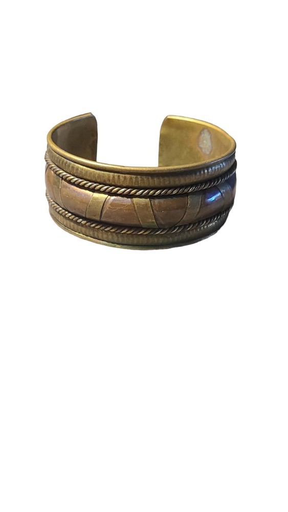 Vintage Brass And Copper Cuff Bracelet