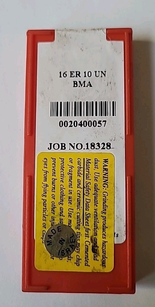 Carmex (3) 16ER 10 UN Laydown Threading Insert Grade BMA