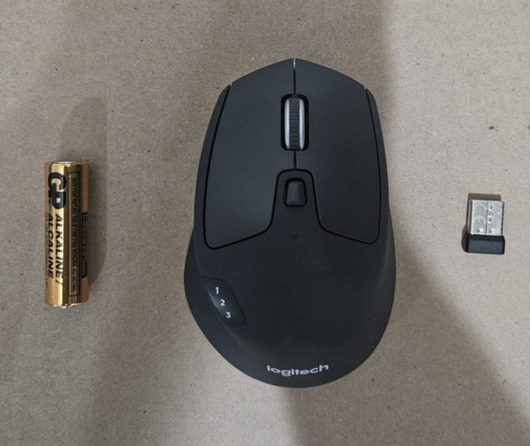 Logitech M720 Triathlon Multi-Device Wireless Bluetooth Mouse Unifying Receiver